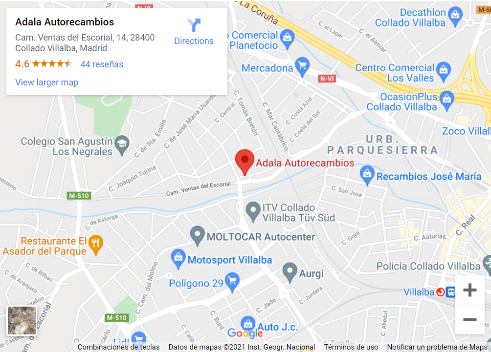 Camino Ventas del Escorial 14A Collado Villalba 28400 Madrid 